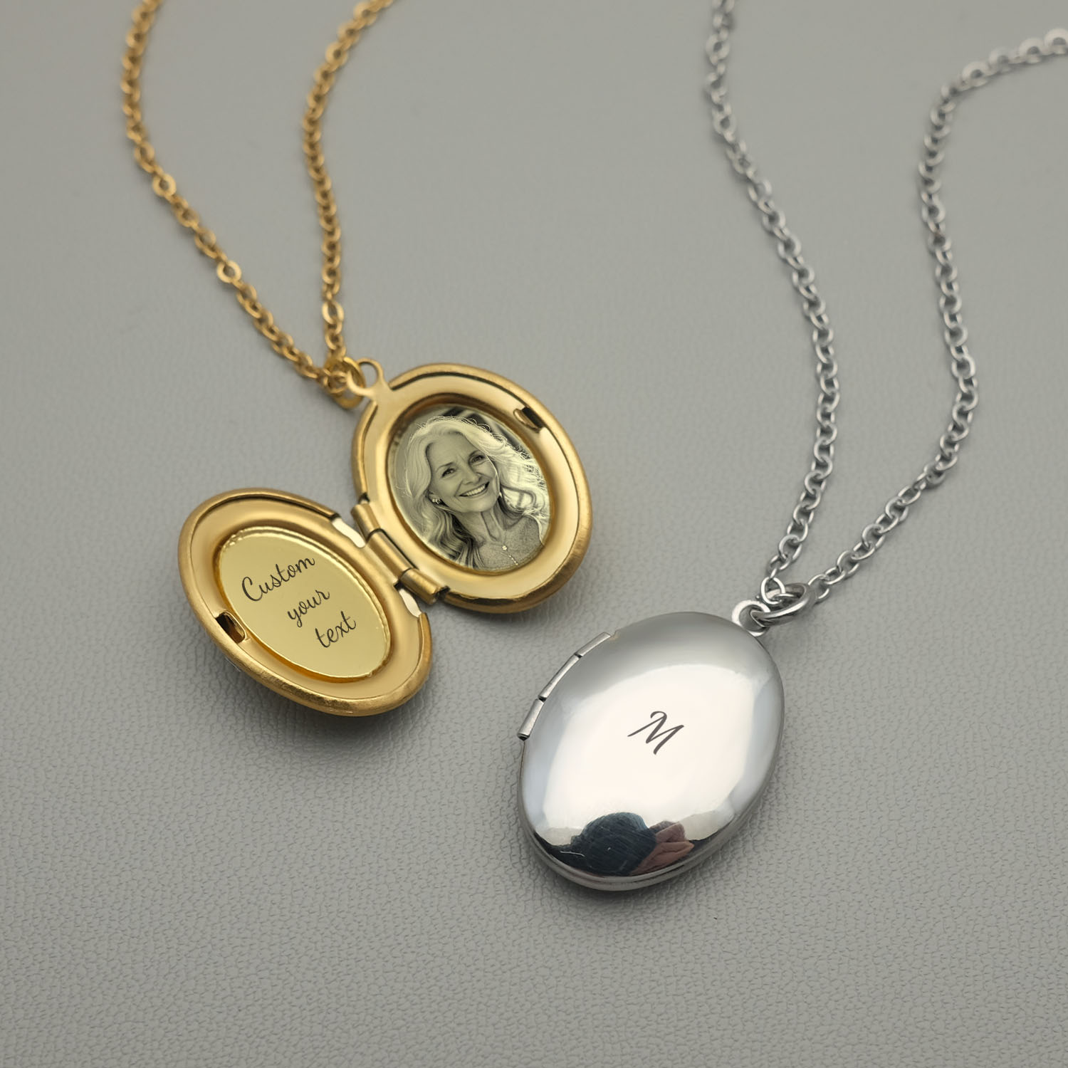 Custom Name Necklace Stainless Steel - Collana con medaglione personalizzato Collana con