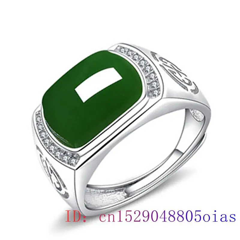 Rings - Anello di giada verde Regali Moda