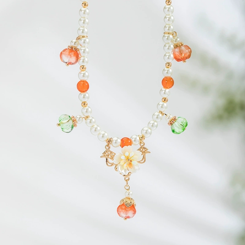 Pearl Choker Necklace Vintage - Collane di perle vintage con ciondolo