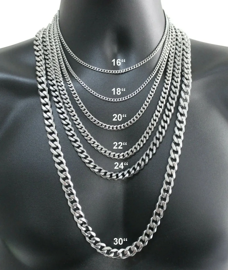 Cuban Link Chain 12Mm - Collana da uomo in argento sterling