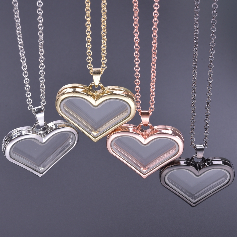 Heart Locket Necklace Photo - 1Pc Y2K Ragazza Dolce Amore Cuore
