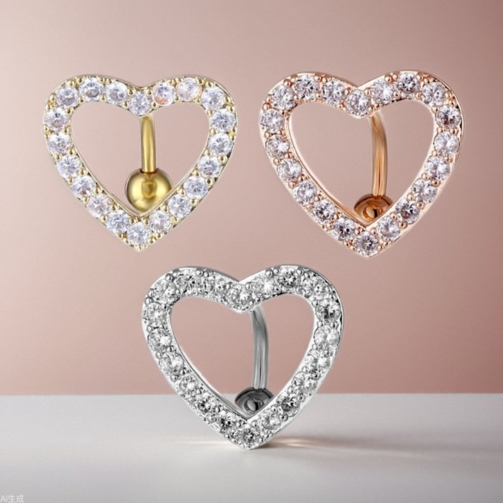 Body Jewelry - Anello per ombelico in acciaio inossidabile