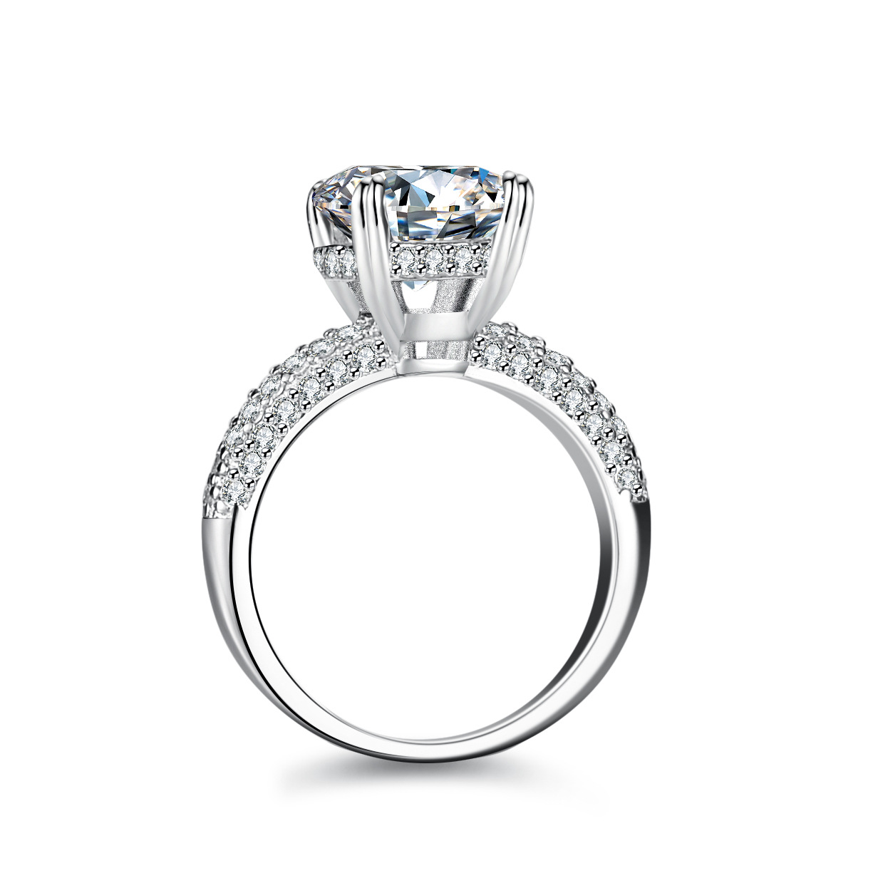 Anello Moissanite intarsiato i - Moissanite Engagement Ring 1 Carat recensione e prezzo