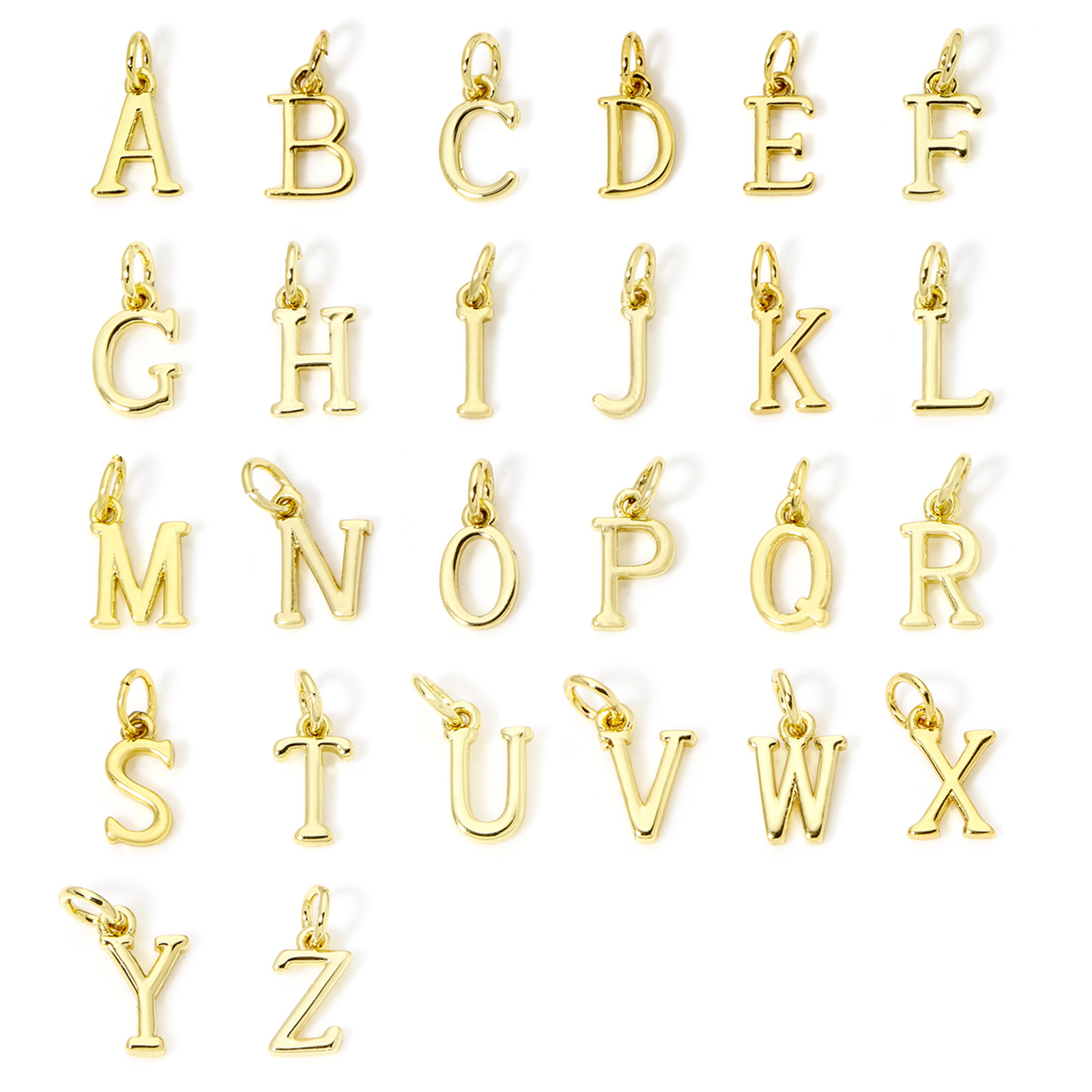 5 pezzi di ciondoli in ottone  - Initial Letter Necklace 18K Gold recensione e prezzo
