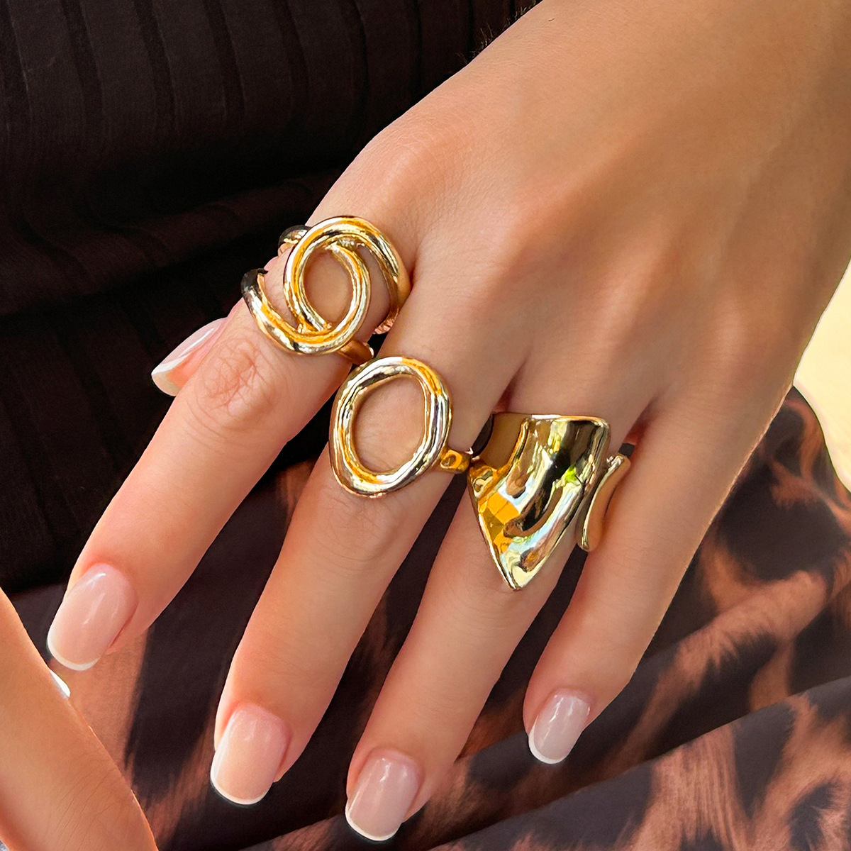 DIEZI 3 pz/set Nuovo Punk Moda - Vintage Punk Knuckle Rings Set recensione e prezzo