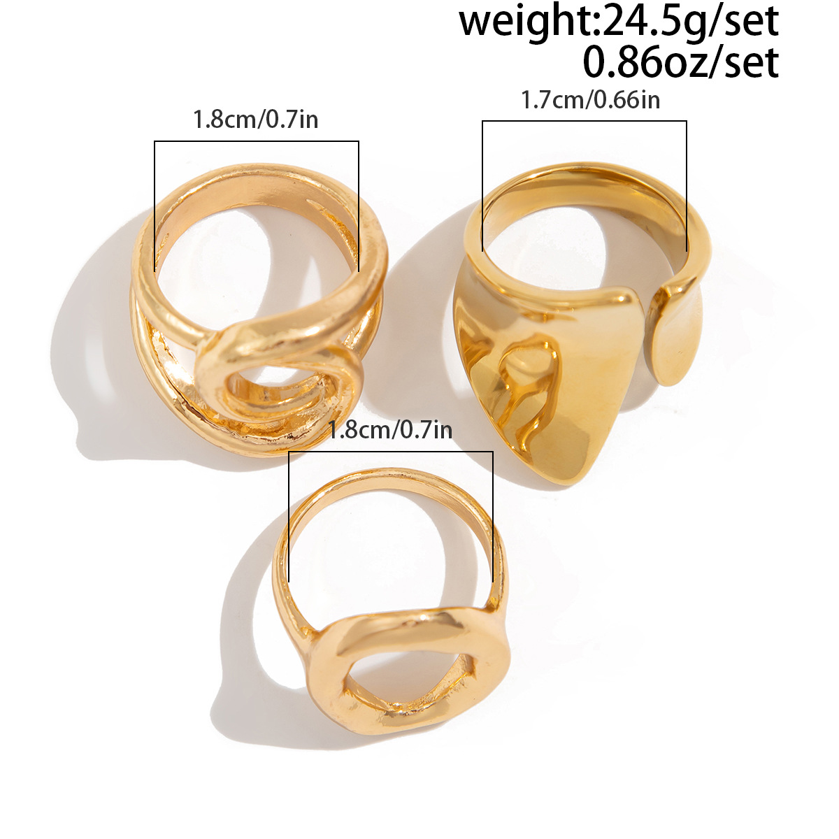 DIEZI 3 pz/set Nuovo Punk Moda - Vintage Punk Knuckle Rings Set recensione e prezzo