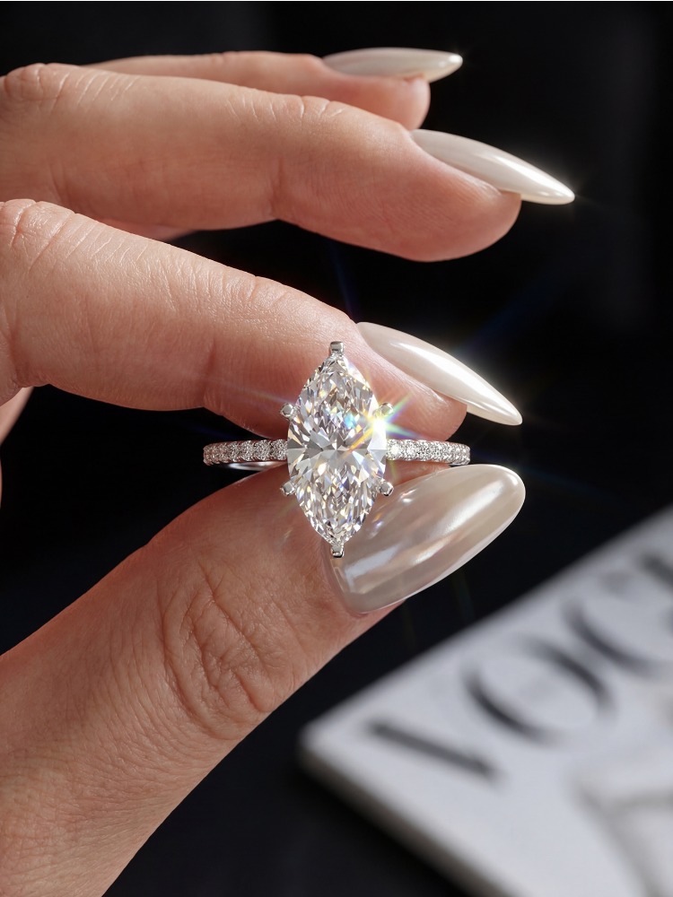 Anello con Diamante Moissanite - Moissanite Engagement Ring 1 Carat recensione e prezzo