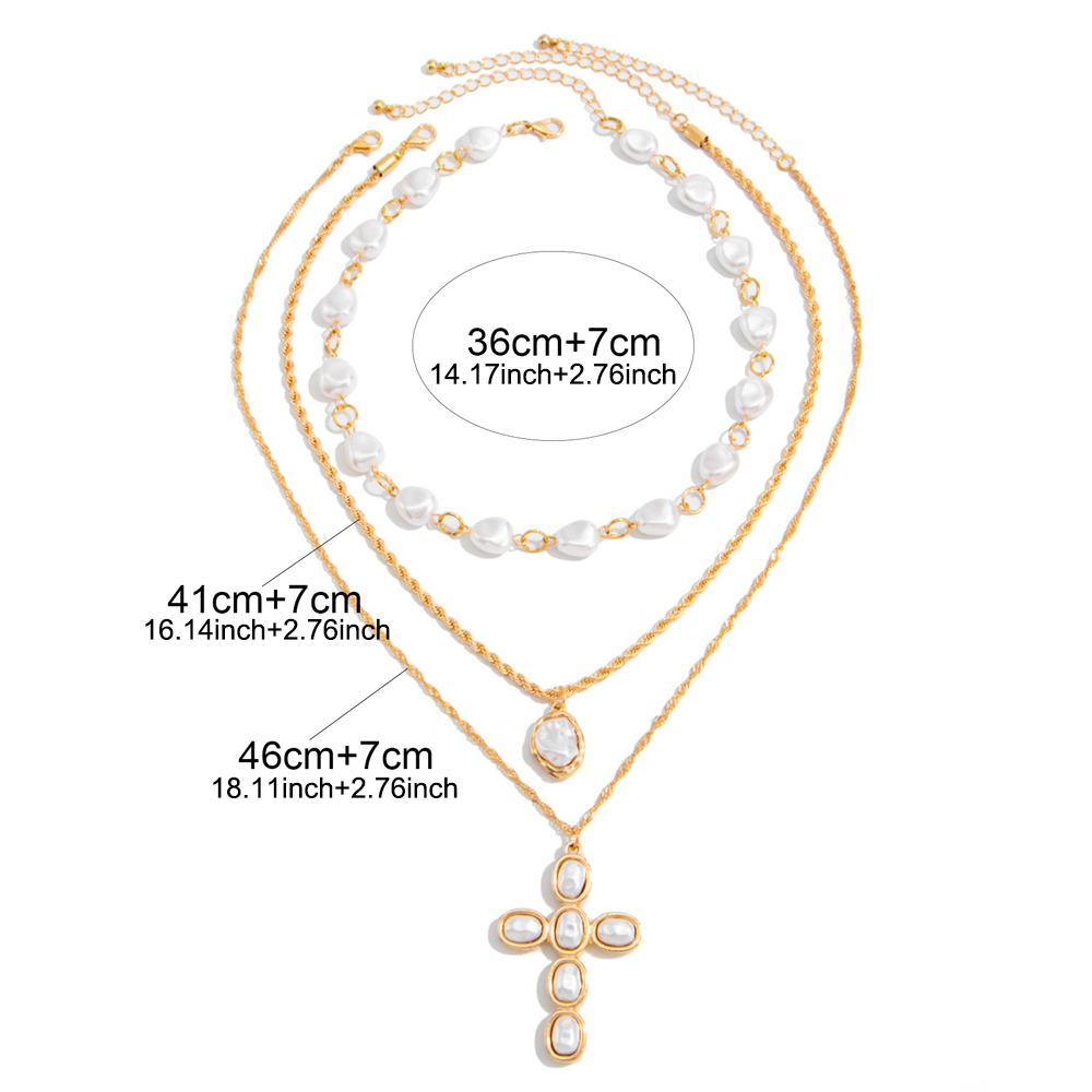 Collana a 3 strati in oro con  - Pearl Choker Necklace Vintage recensione e prezzo