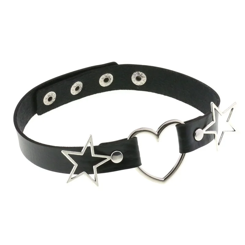 Decopunk Punk PU Pelle Cuore S - Goth Punk Spike Choker recensione e prezzo