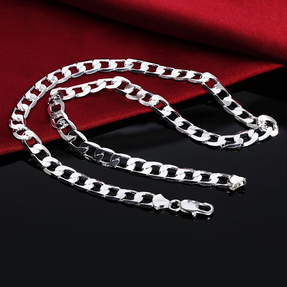 Whosale collana a catena in ar - 925 Sterling Silver Chain Necklace Men recensione e prezzo