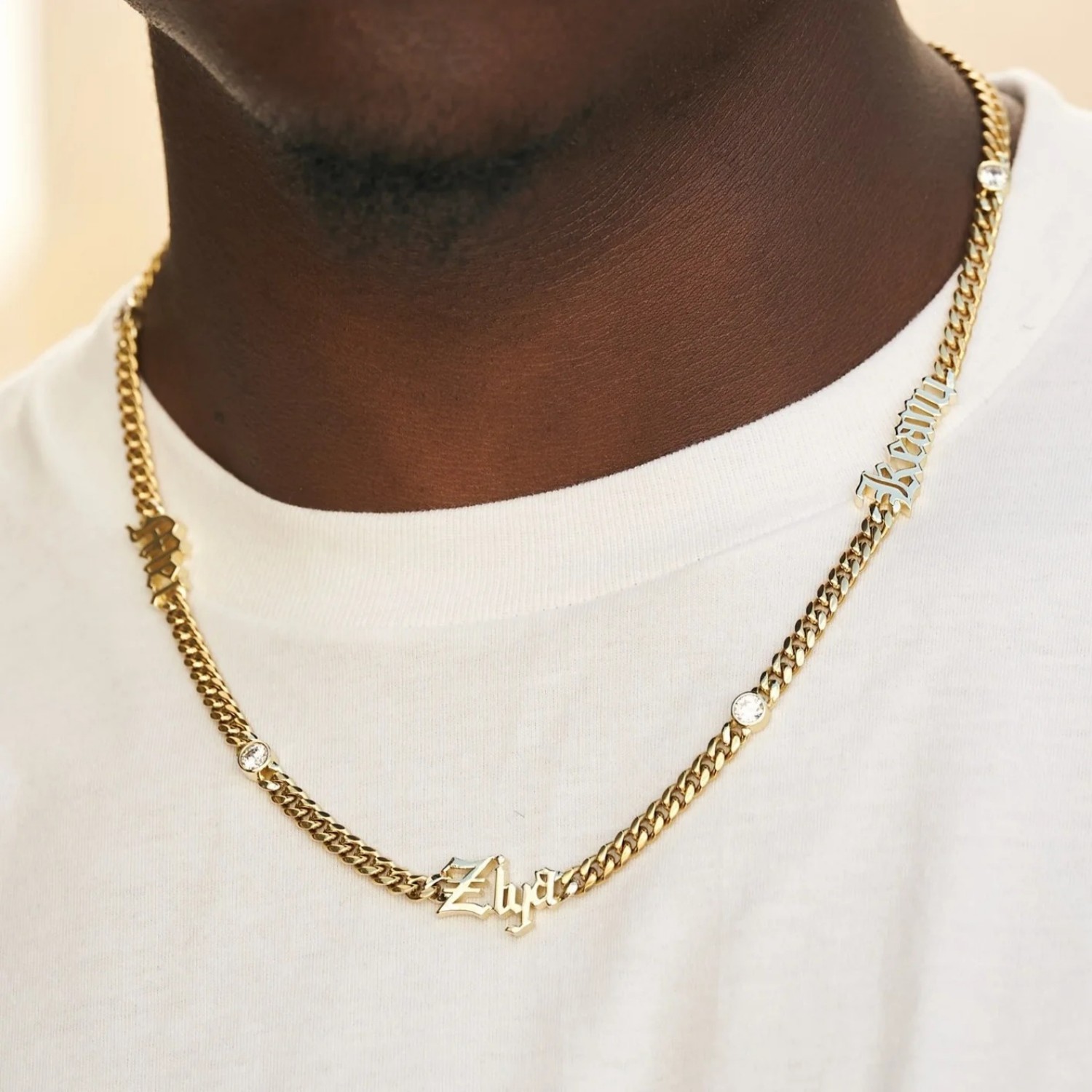 Collana con nome in stile Old  - Cuban Link Chain 12Mm recensione e prezzo