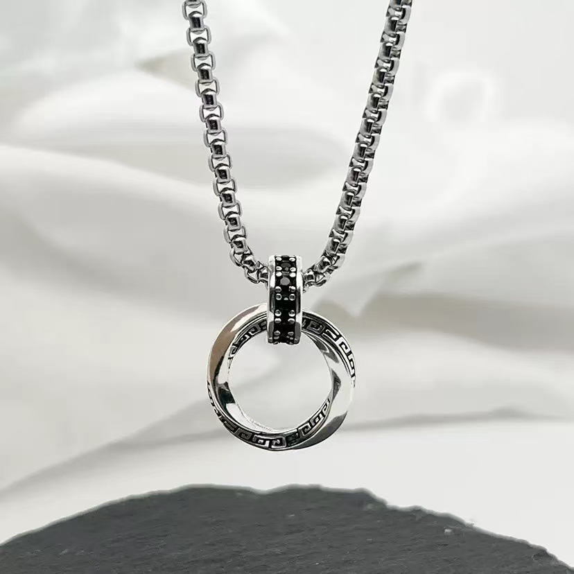 Nuova collana in argento sterl - 925 Sterling Silver Chain Necklace Men recensione e prezzo