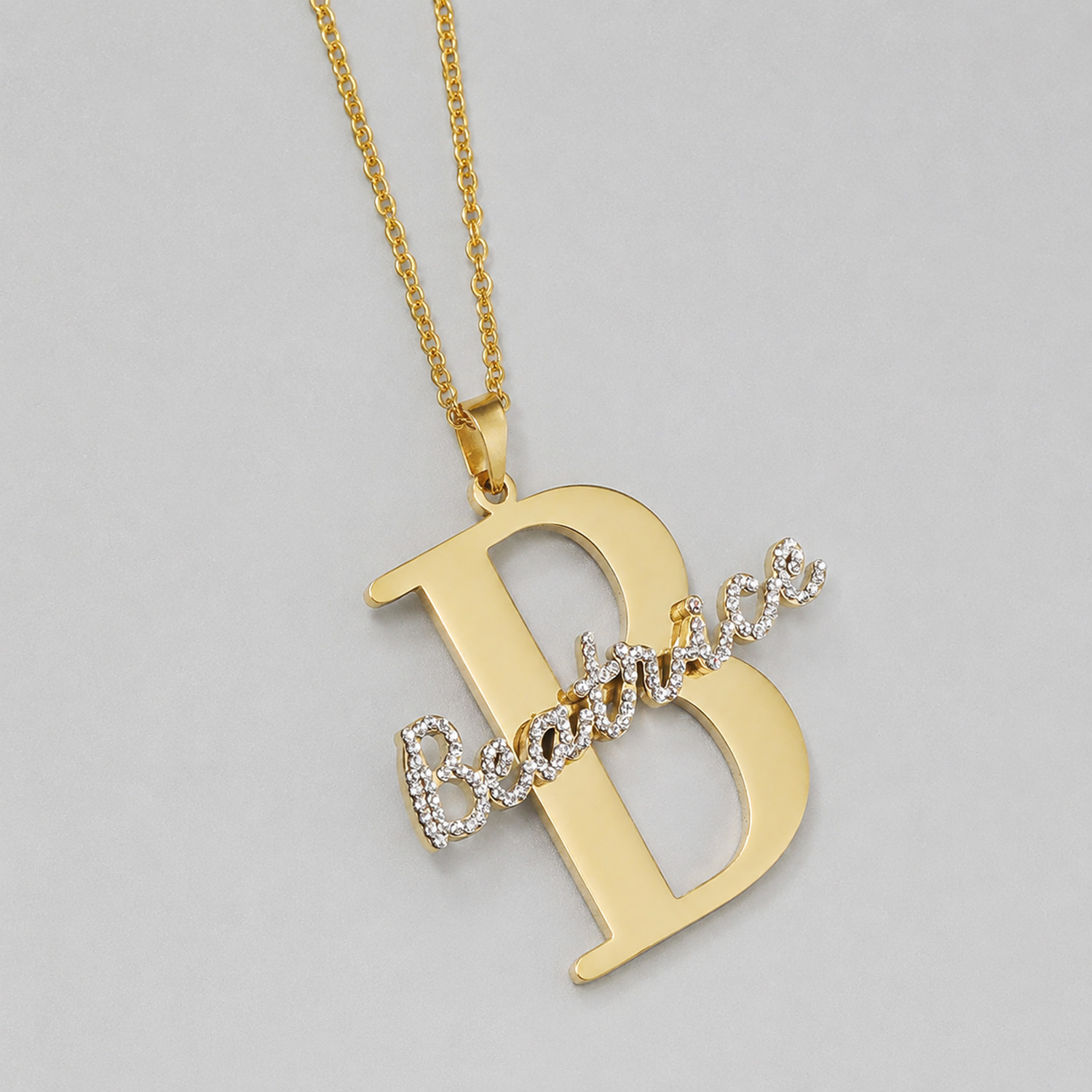 Collana Personalizzata Qitian  - Initial Letter Necklace 18K Gold recensione e prezzo