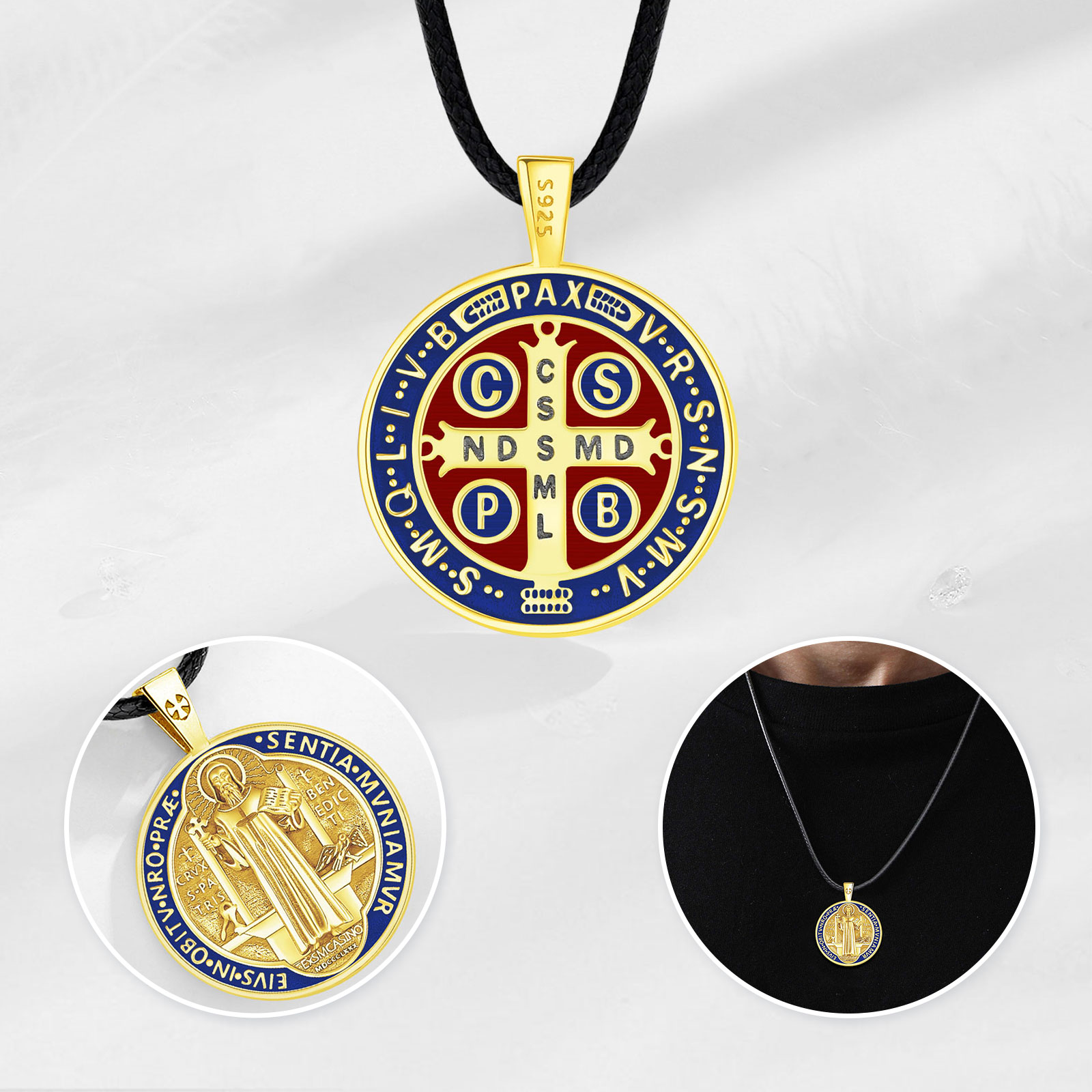 Eudora Collana in argento ster - Cross Pendant Necklace Gold recensione e prezzo