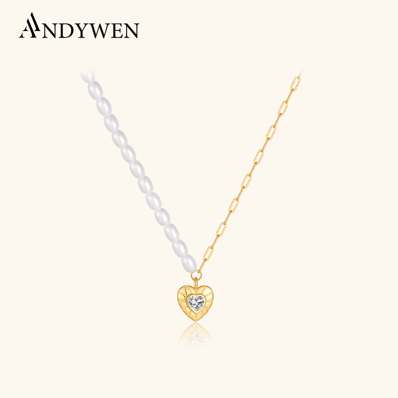 ANDYWEN Collana a catena di pe - Pearl Choker Necklace Vintage recensione e prezzo