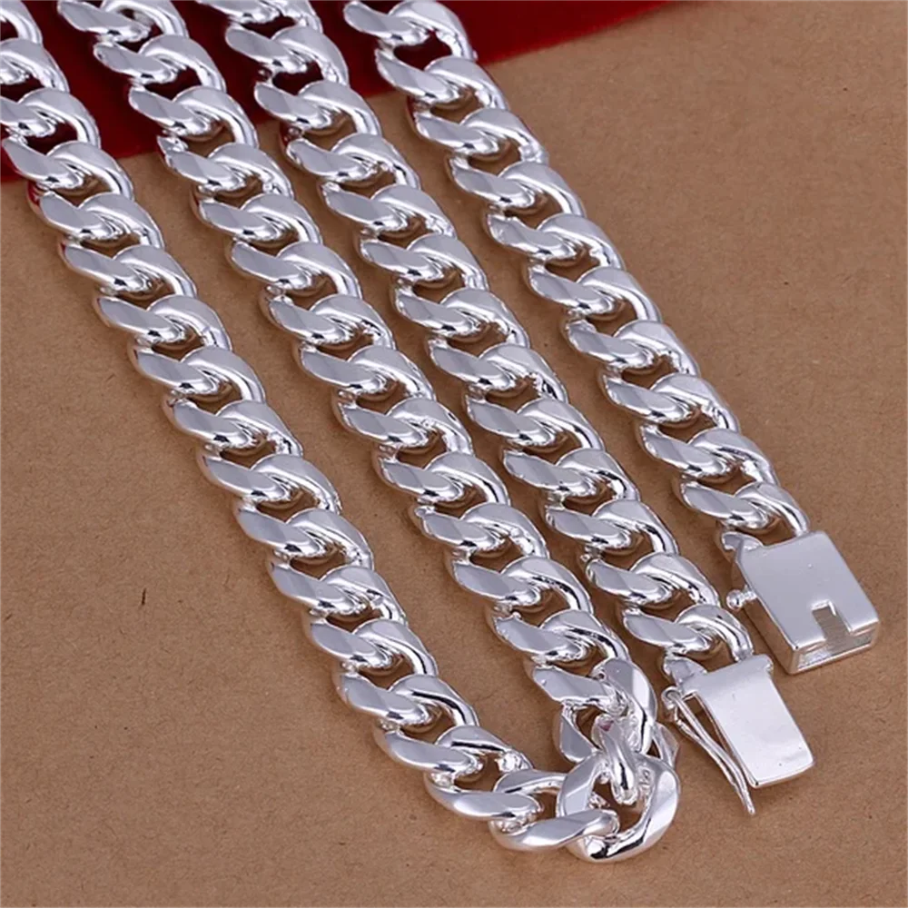 20-24 pollici 925 Sterling Sil - 925 Sterling Silver Chain Necklace Men recensione e prezzo