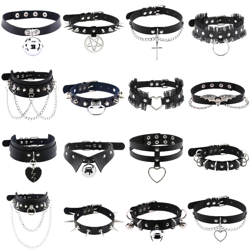 Alla moda Punk Spike Rivet In  - Goth Punk Spike Choker recensione e prezzo