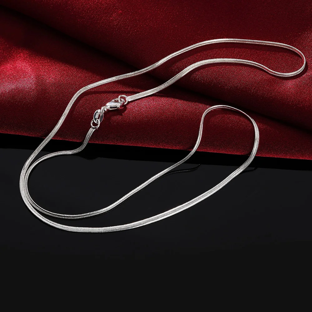 40-75cm lunghezza 925 collana  - 925 Sterling Silver Chain Necklace Men recensione e prezzo