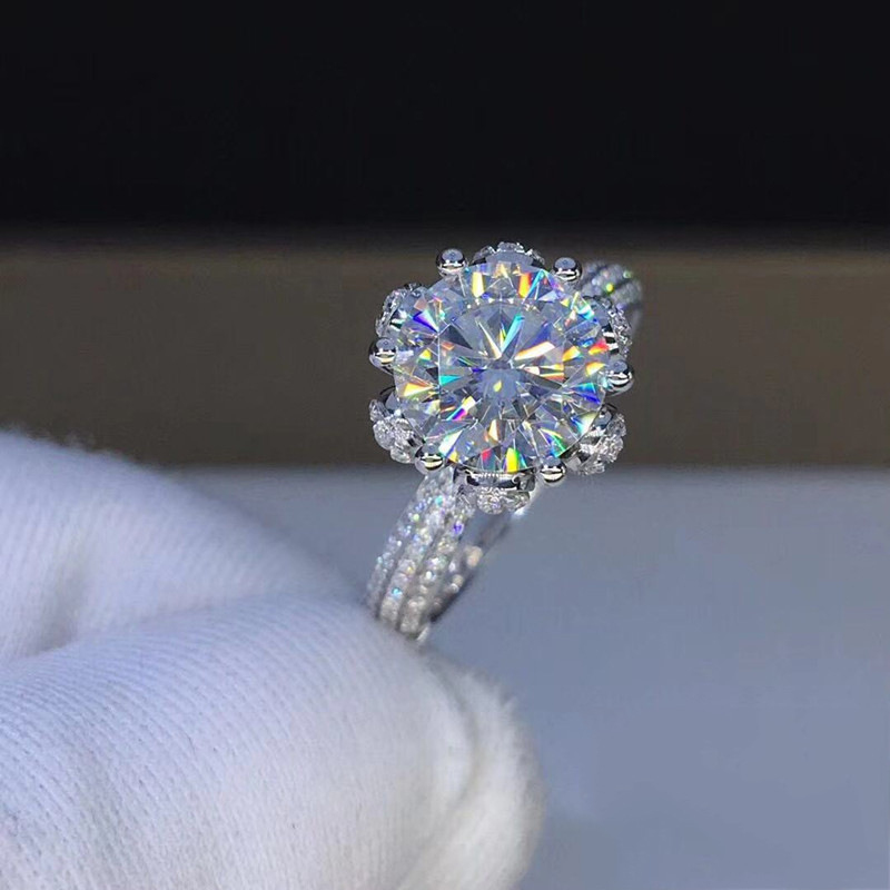 Anello con Morganite e Diamant - Moissanite Engagement Ring 1 Carat recensione e prezzo