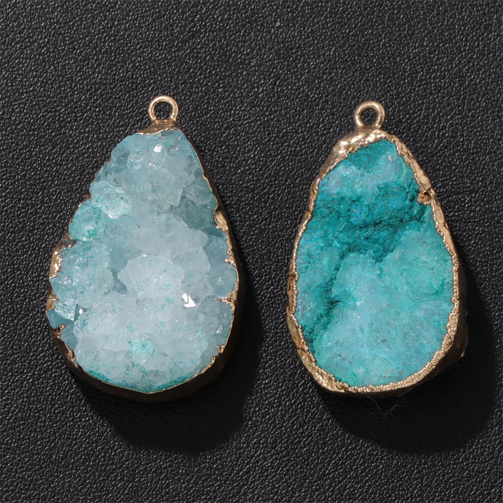 1PC Ciondolo Geode Agata Natur - Crystal Pendant Necklace Natural Stone recensione e prezzo