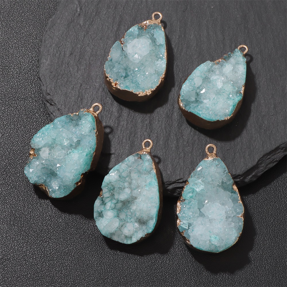 1PC Ciondolo Geode Agata Natur - Crystal Pendant Necklace Natural Stone recensione e prezzo