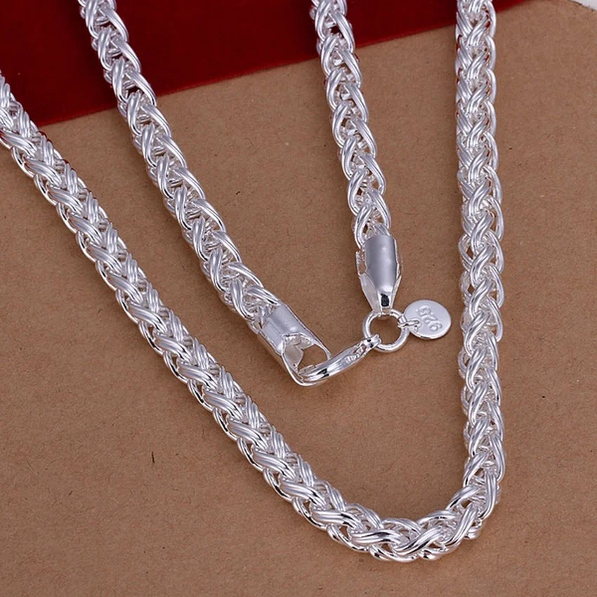 Collana in argento sterling 92 - 925 Sterling Silver Chain Necklace Men recensione e prezzo