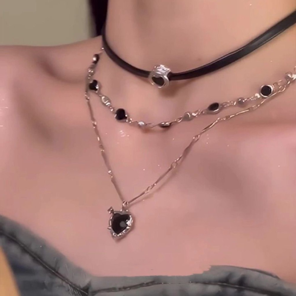 Y2K Collana con ciondolo a for - Layered Pendant Necklace Aesthetic recensione e prezzo