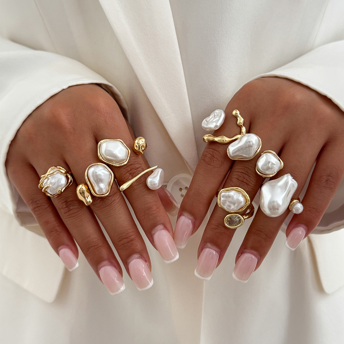 7 Pz/set Colore Oro Irregolare - Vintage Punk Knuckle Rings Set recensione e prezzo