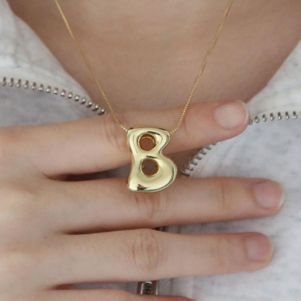 Collana Creativa con Ciondolo  - Initial Letter Necklace 18K Gold recensione e prezzo