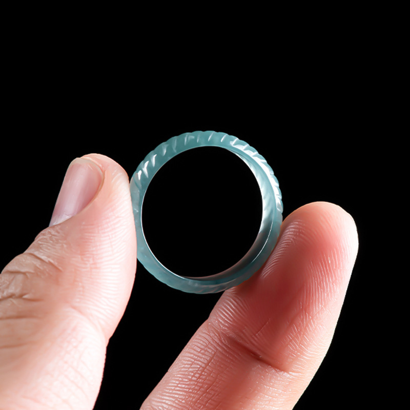 Anelli di Giada Birmana Blu Au - Rings recensione e prezzo