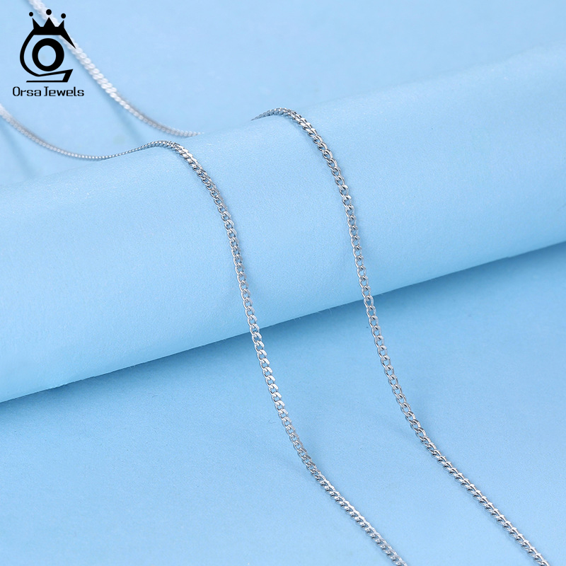 ORSA JEWELS Collana a catena l - 925 Sterling Silver Chain Necklace Men recensione e prezzo