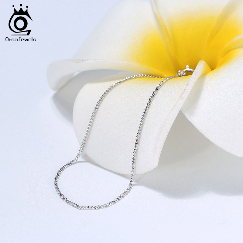 ORSA JEWELS Collana a catena l - 925 Sterling Silver Chain Necklace Men recensione e prezzo