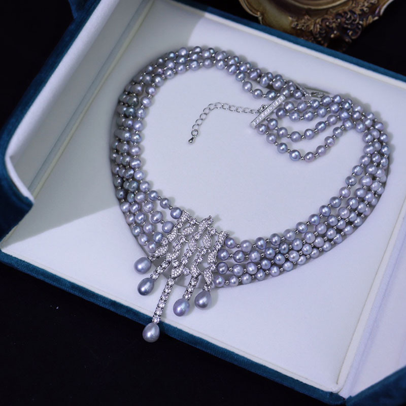 Collana di perle d'acqua dolce - Pearl Choker Necklace Vintage recensione e prezzo