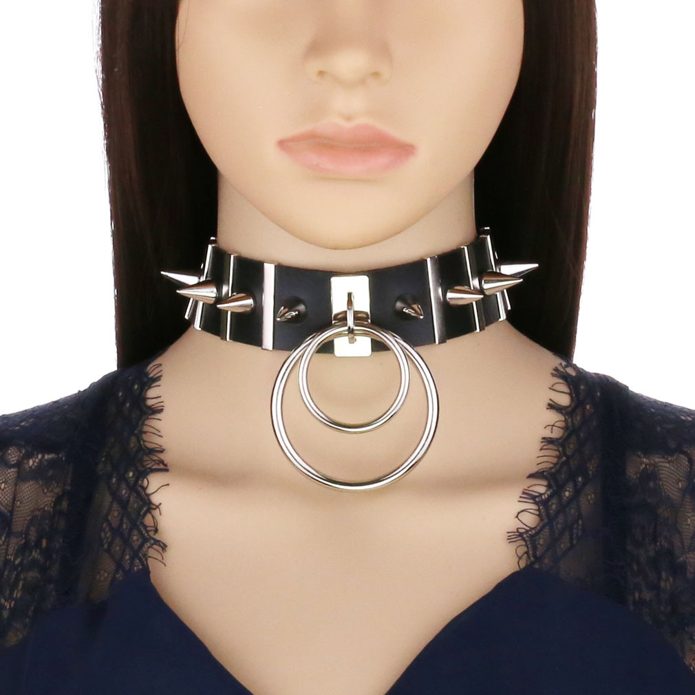 Grandi punte girocollo collare - Goth Punk Spike Choker recensione e prezzo