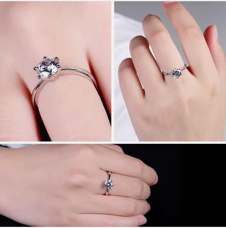 Elegante anello geometrico esa - Moissanite Engagement Ring 1 Carat recensione e prezzo