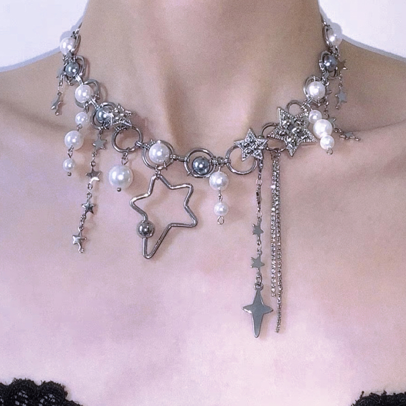 Y2K Gioielli Perla Splicing St - Pearl Choker Necklace Vintage recensione e prezzo