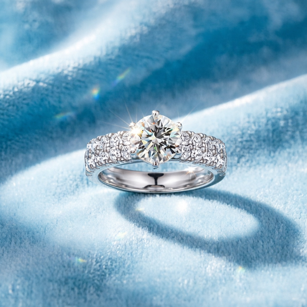Anello di moda in argento 100% - Moissanite Engagement Ring 1 Carat recensione e prezzo