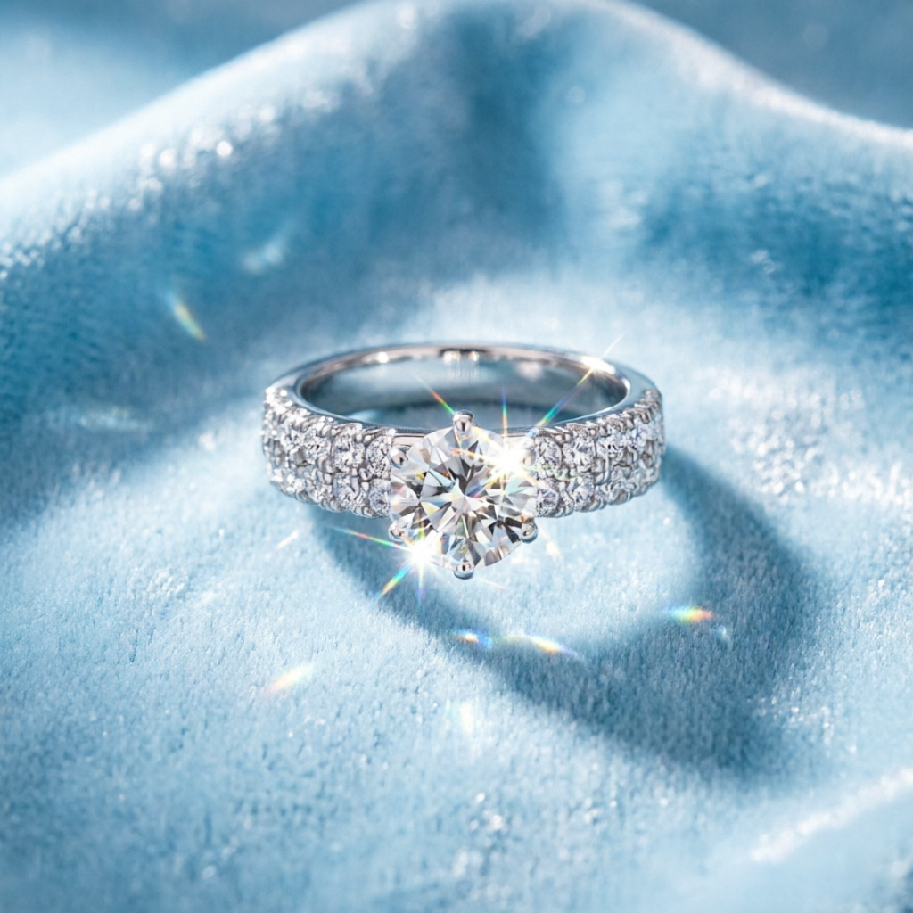 Anello di moda in argento 100% - Moissanite Engagement Ring 1 Carat recensione e prezzo