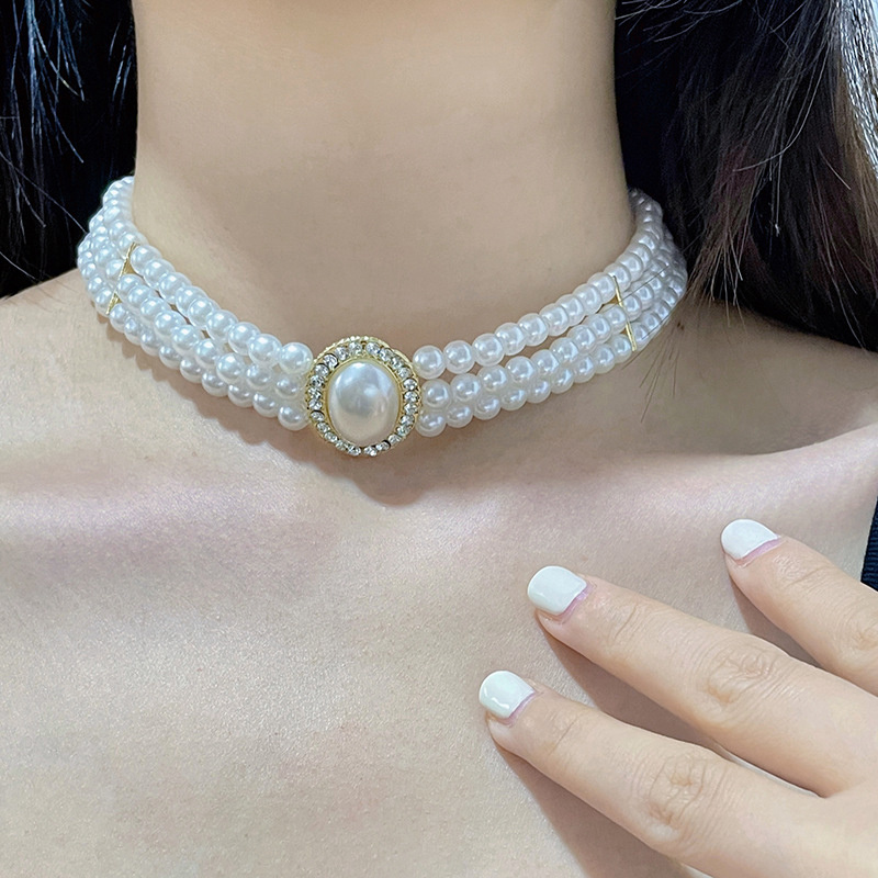 Girocollo con colletto di perl - Pearl Choker Necklace Vintage recensione e prezzo
