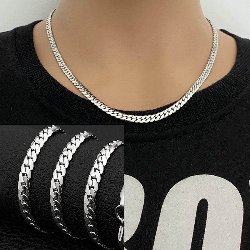 1 pz 6 mm uomo argento sterlin - Cuban Link Chain 12Mm recensione e prezzo
