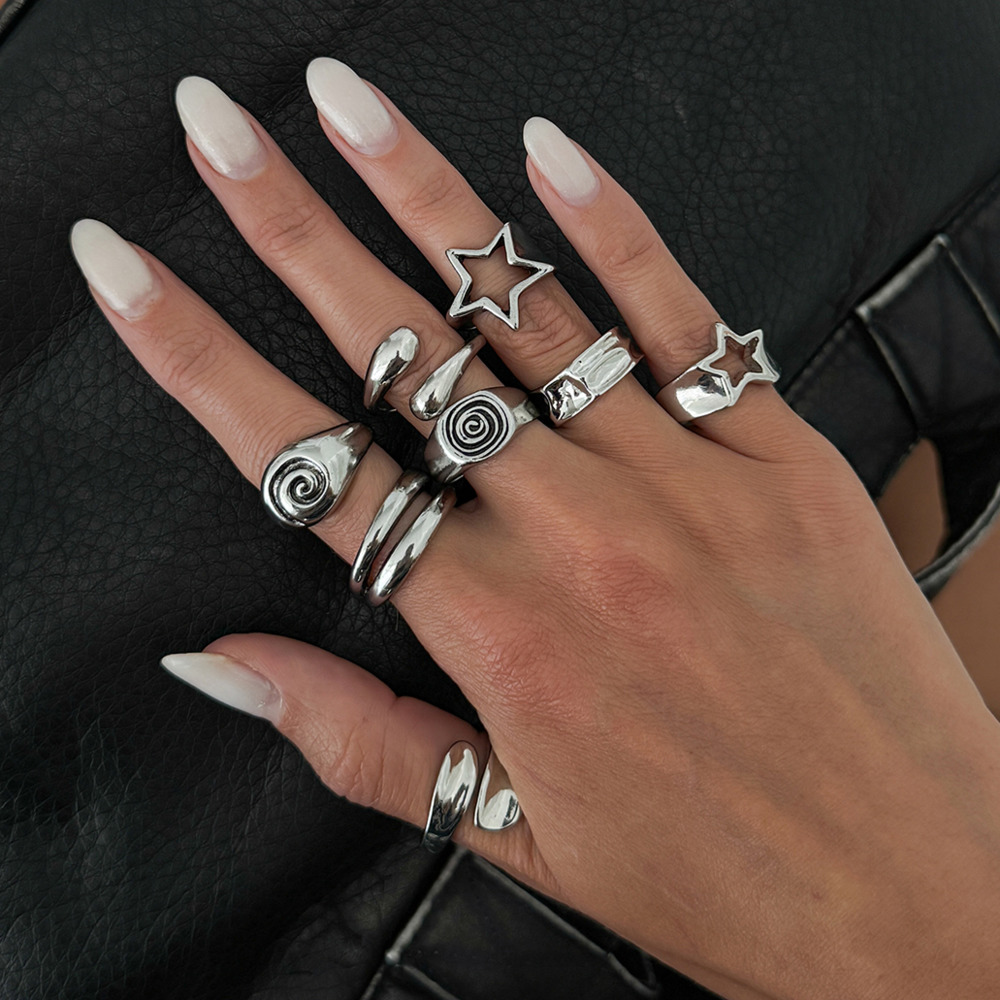 Ingemark Set di 8 Anelli Gotic - Vintage Punk Knuckle Rings Set recensione e prezzo