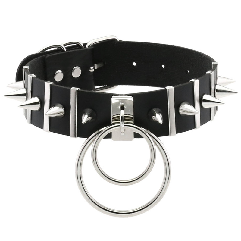 Rosa Bondage Spike Girocollo C - Goth Punk Spike Choker recensione e prezzo