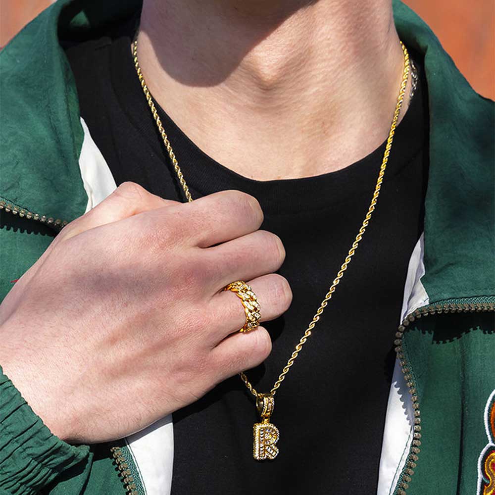 Placcatura in oro reale 18 car - Initial Letter Necklace 18K Gold recensione e prezzo