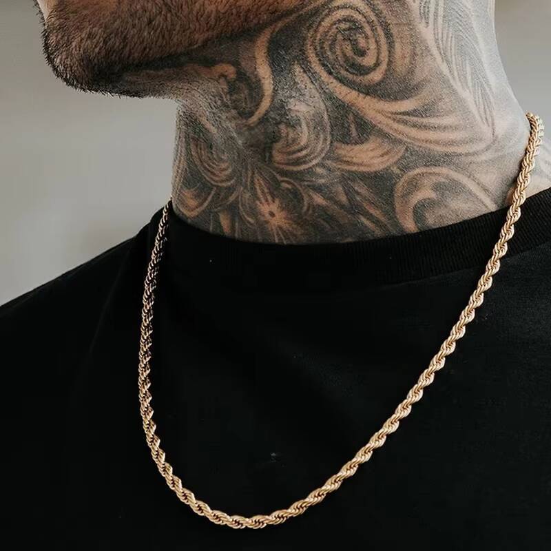 Collana lunga con corde da uom - Cuban Link Chain 12Mm recensione e prezzo