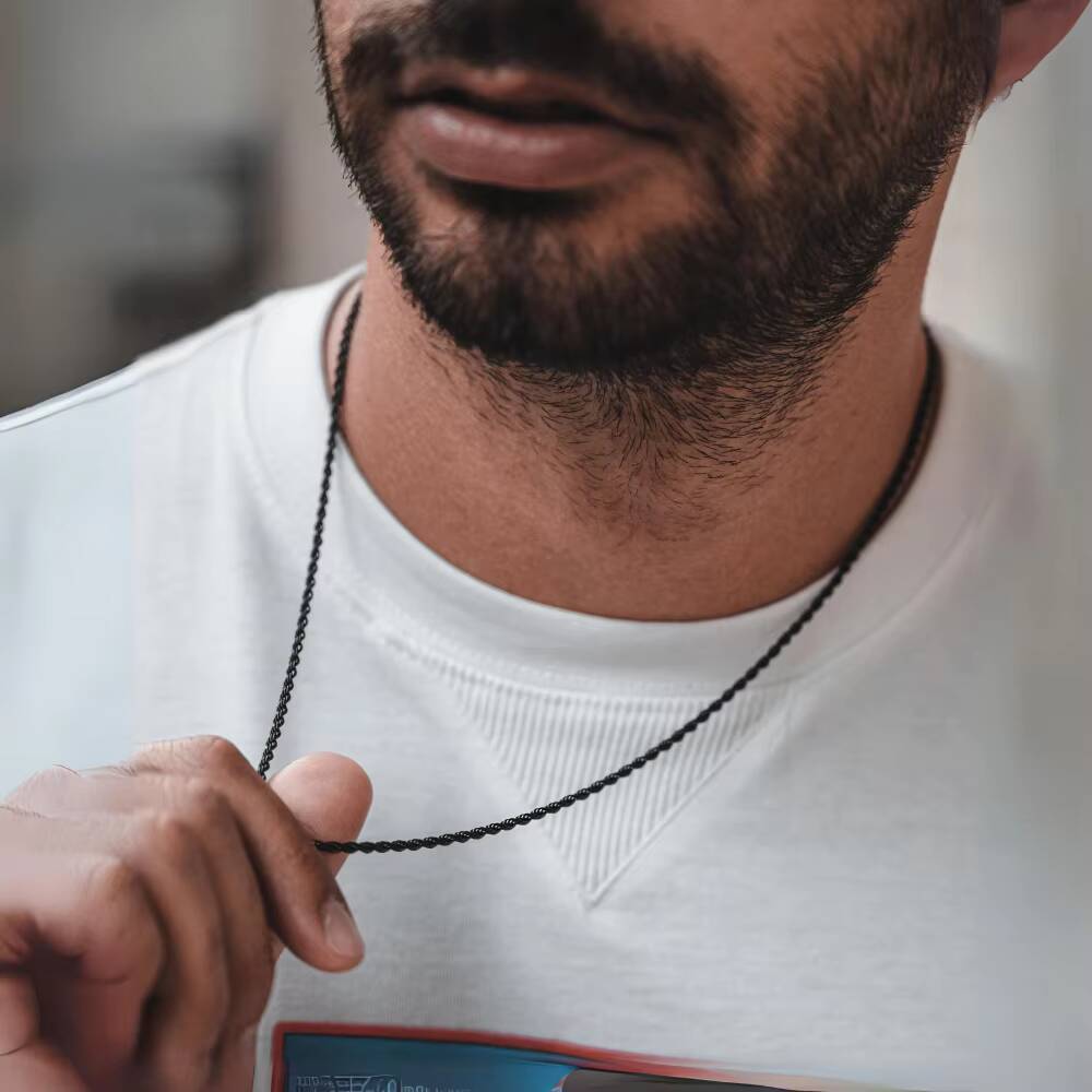 Collana lunga con corde da uom - Cuban Link Chain 12Mm recensione e prezzo